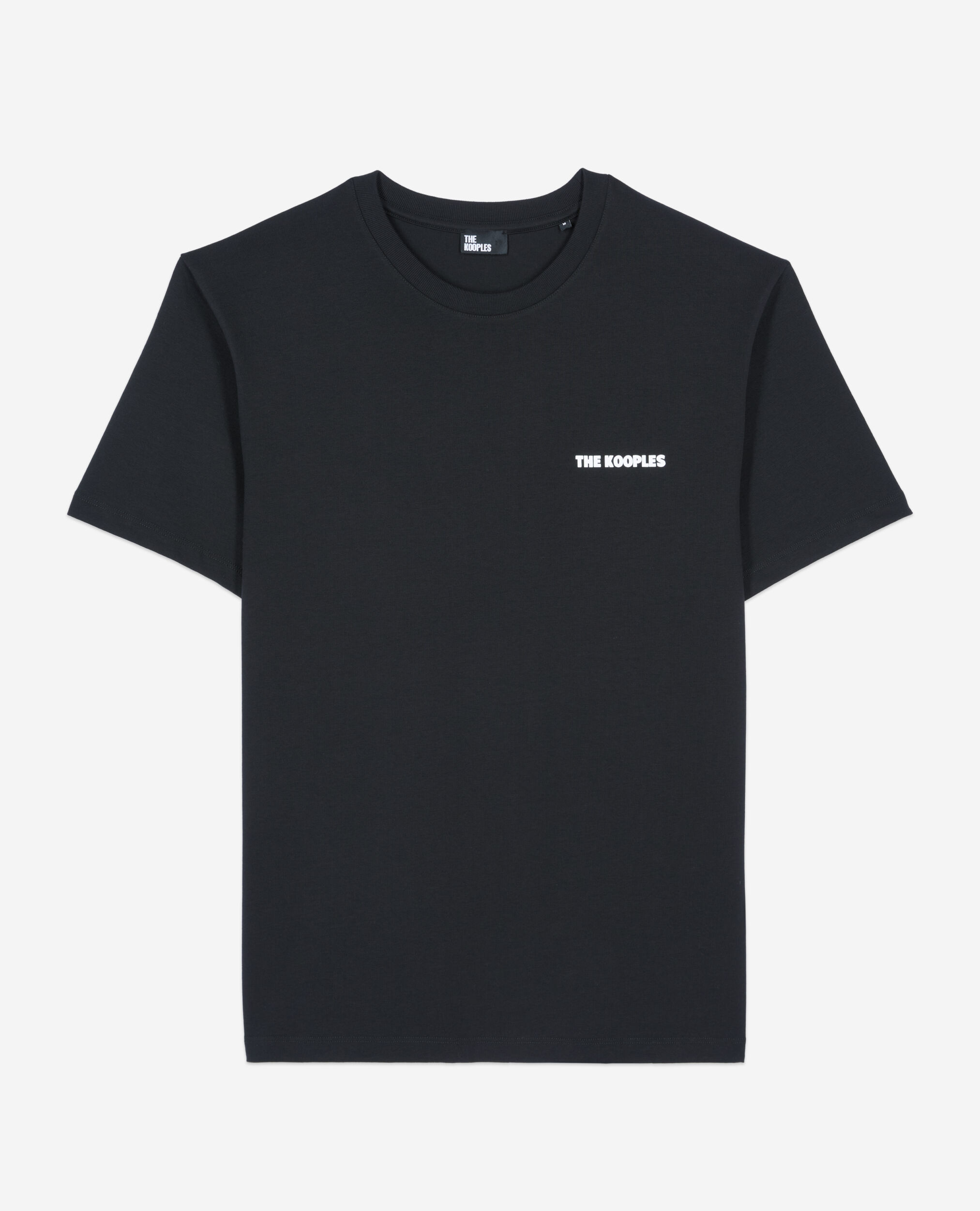 Men's black t-shirt with Logo serigraphy, BLACK, hi-res image number null