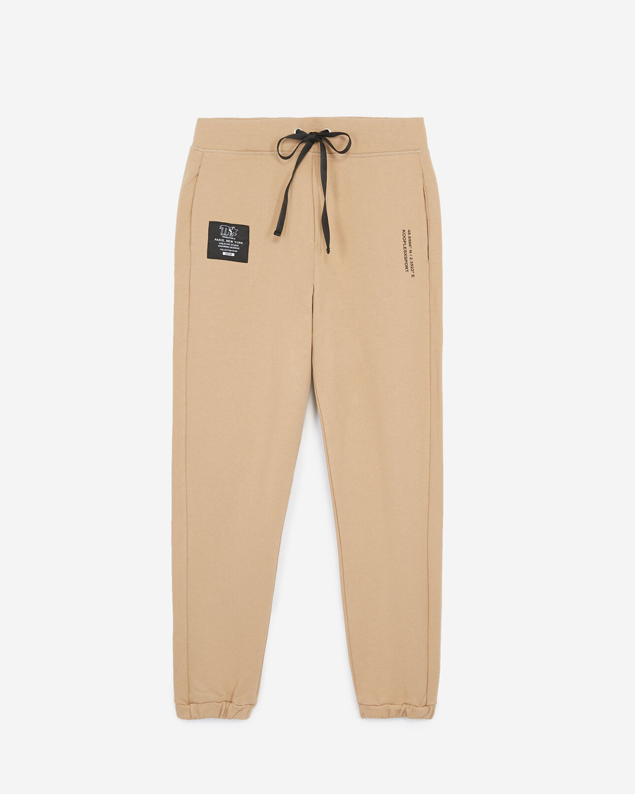 The Kooples FEMME BEIGE jogging beige décontracté coton