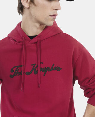 The Kooples HERREN BLOOD rotes kapuzensweatshirt mit logo