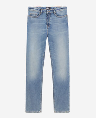 The Kooples H BLUE DENIM slim light blue jeans