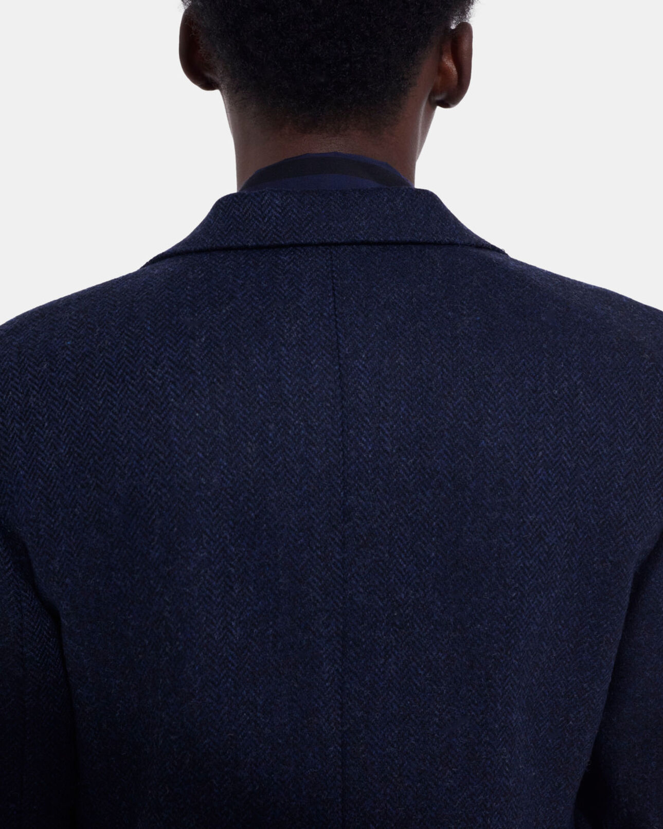 The Kooples DAMEN NAVY blaue wolljacke mit motiv