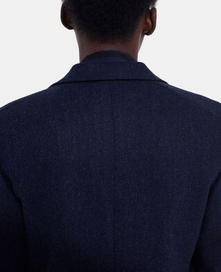 The Kooples WOMEN NAVY wool jacket with blue motif