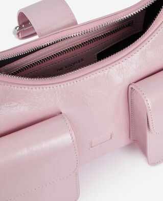 The Kooples WOMEN PINK pink vintage treatment leather amelia chain bag