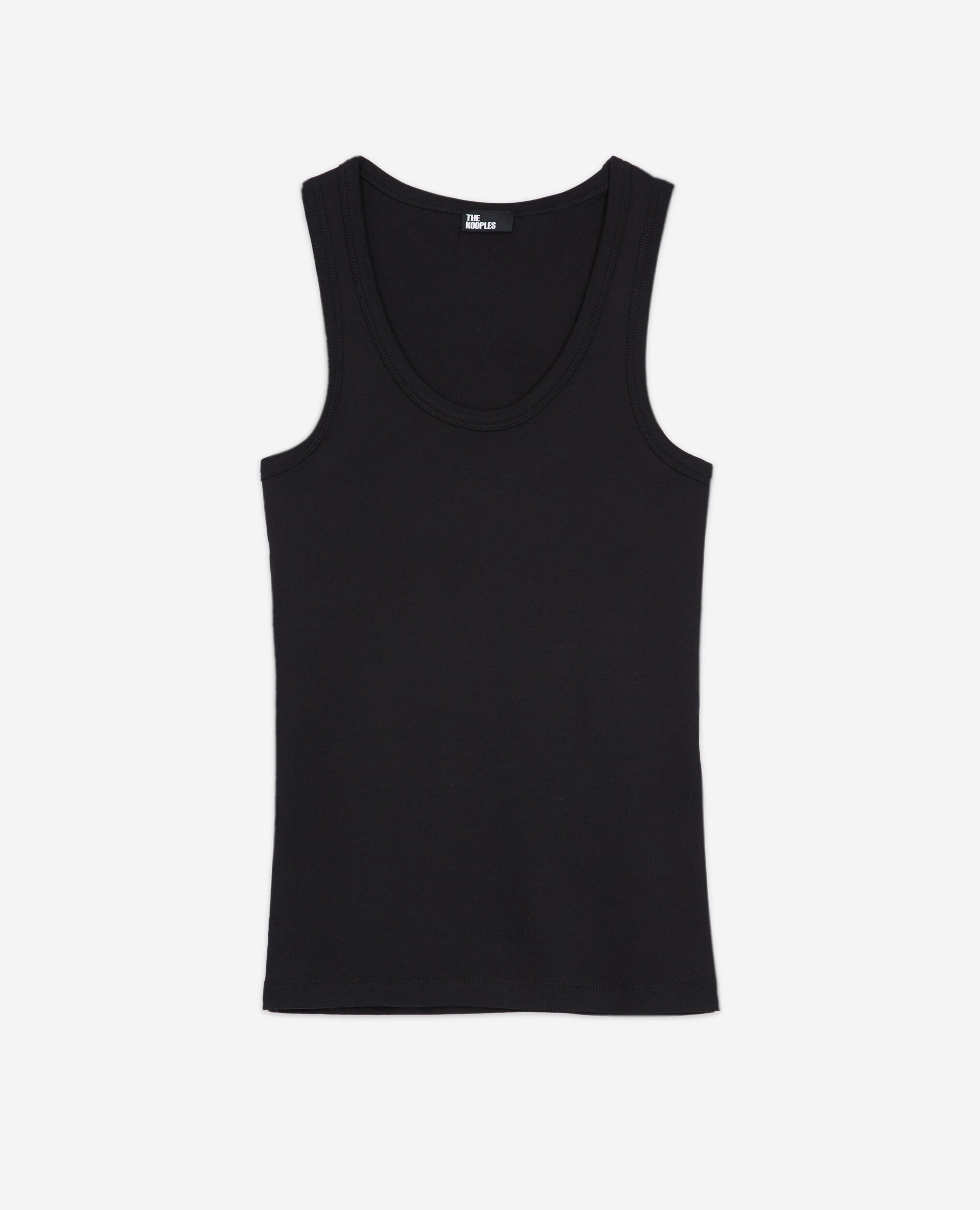 Camiseta tirantes negra, BLACK, hi-res image number null