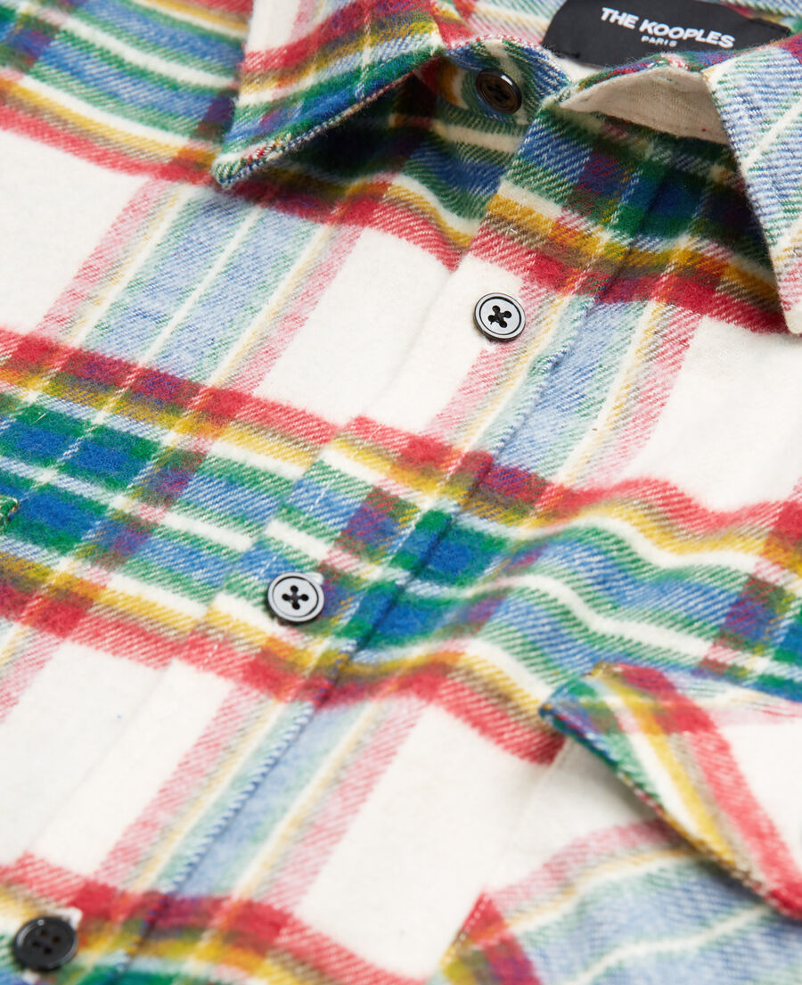 chemise col classique à carreaux