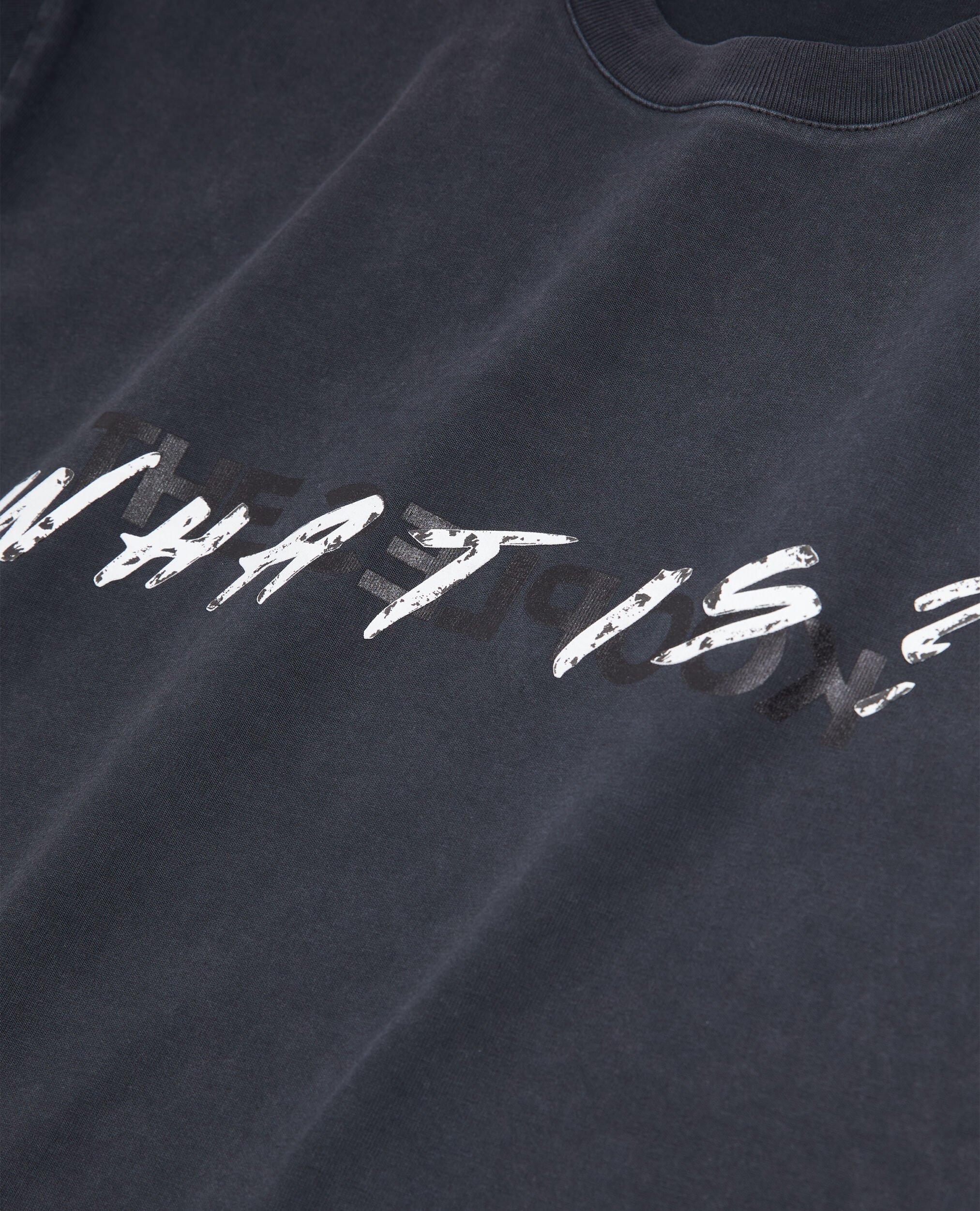 T-shirt Homme What is noir, BLACK WASHED, hi-res image number null