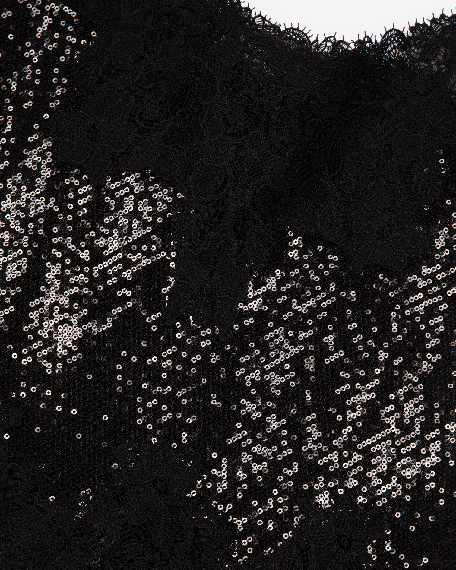 Black sequin camisole, BLACK, hi-res image number null