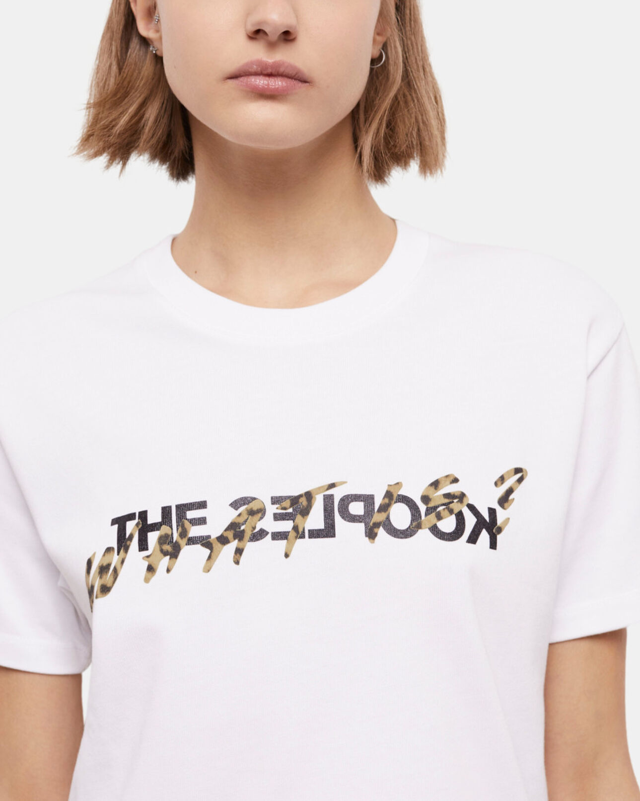 The Kooples FEMME SNOW WHITE t-shirt femme what is blanc