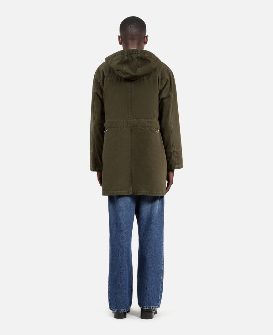 The Kooples HOMME KAKI parka à capuche kaki