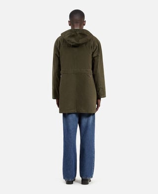 The Kooples HOMME KAKI parka à capuche kaki