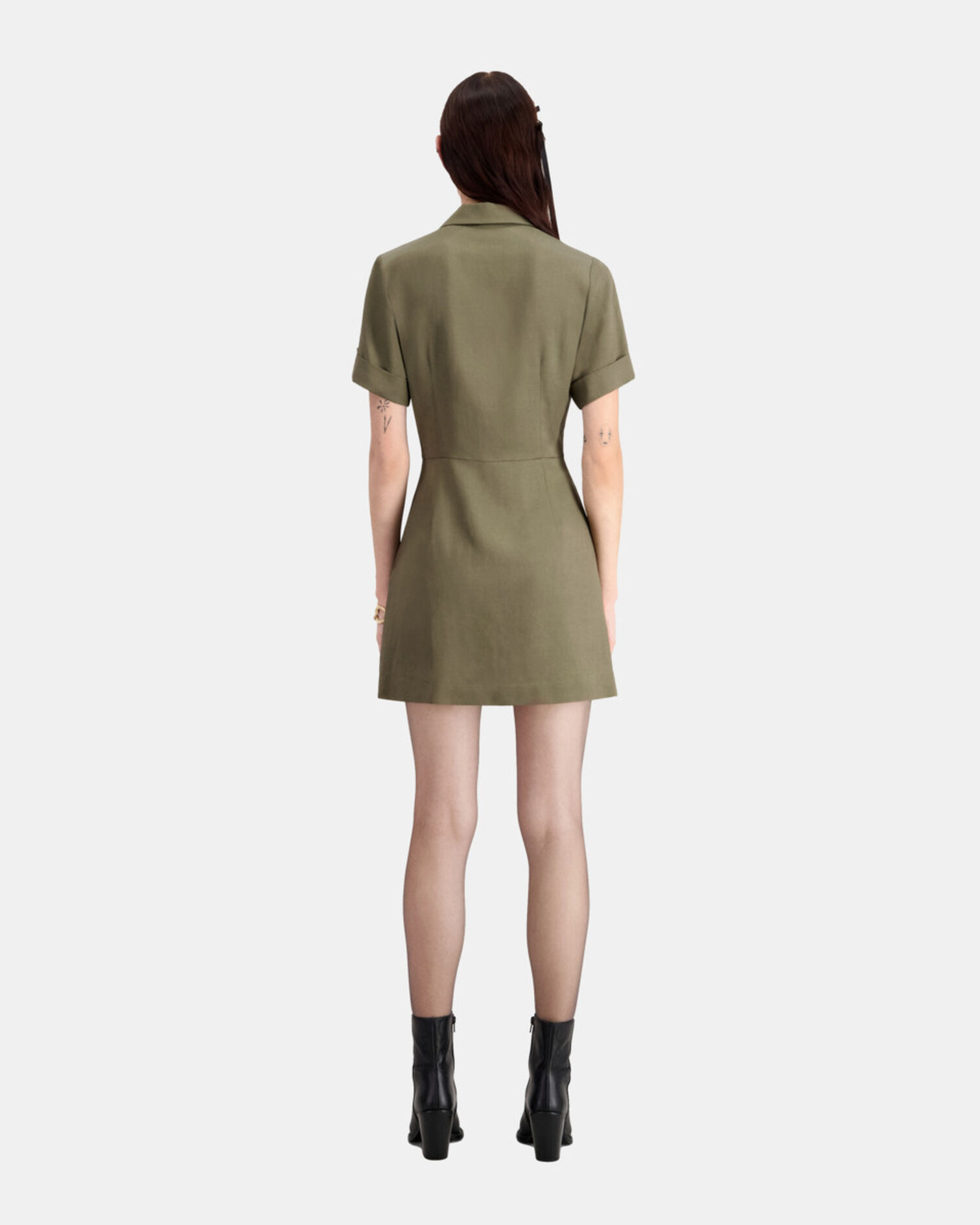 Short khaki dress, KAKI, hi-res image number null