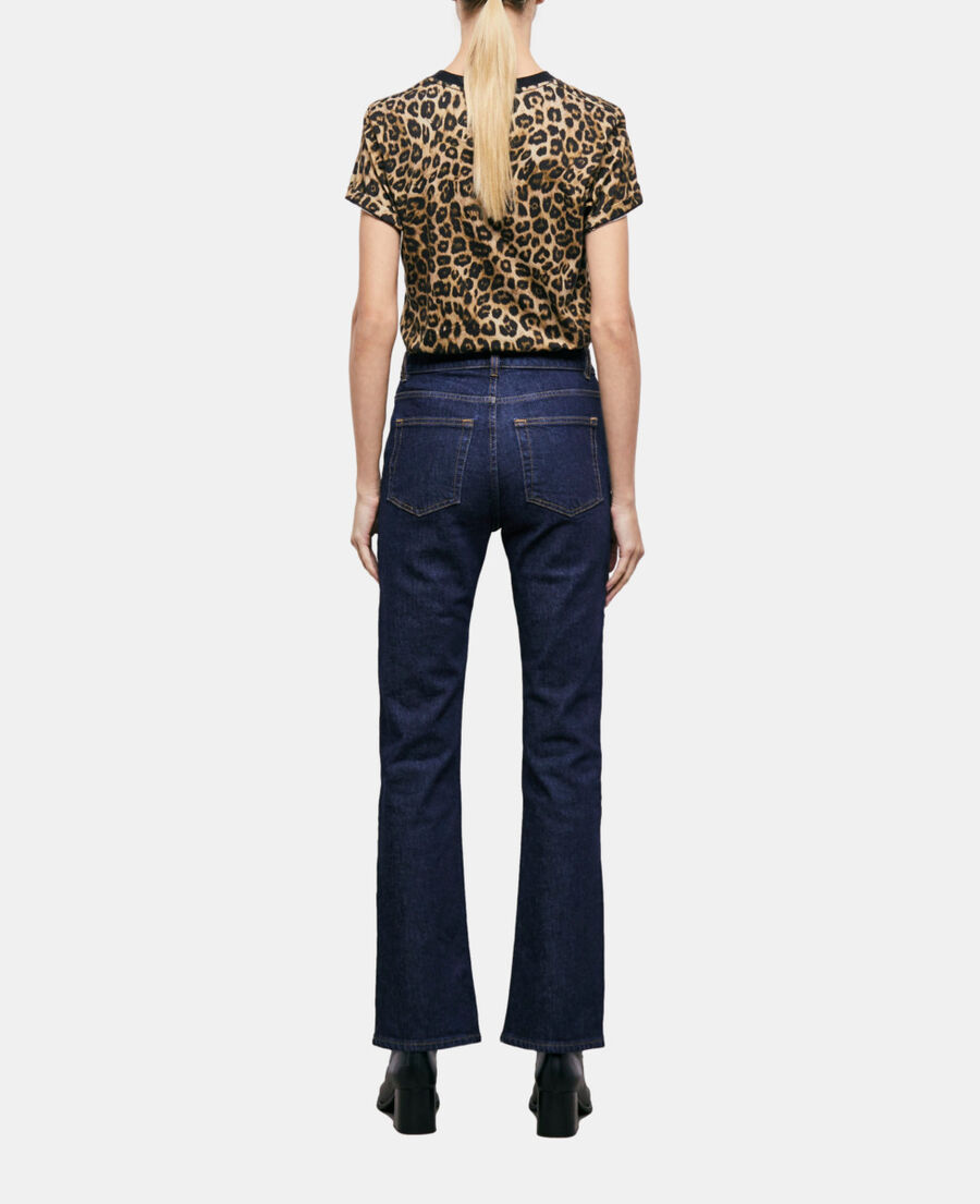 The Kooples FEMME BLUE BRUT jean flare bleu foncé