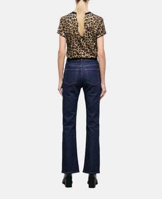 The Kooples FEMME BLUE BRUT jean flare bleu foncé