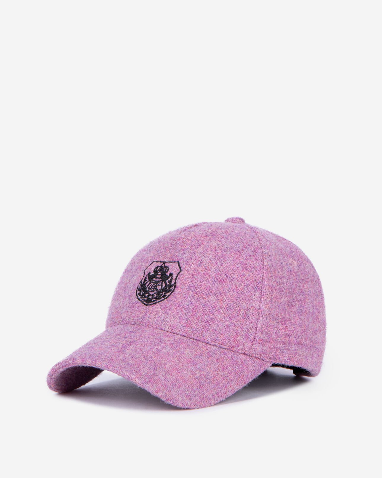 The Kooples MIXED PINK pink wool cap the kooples x harris tweed