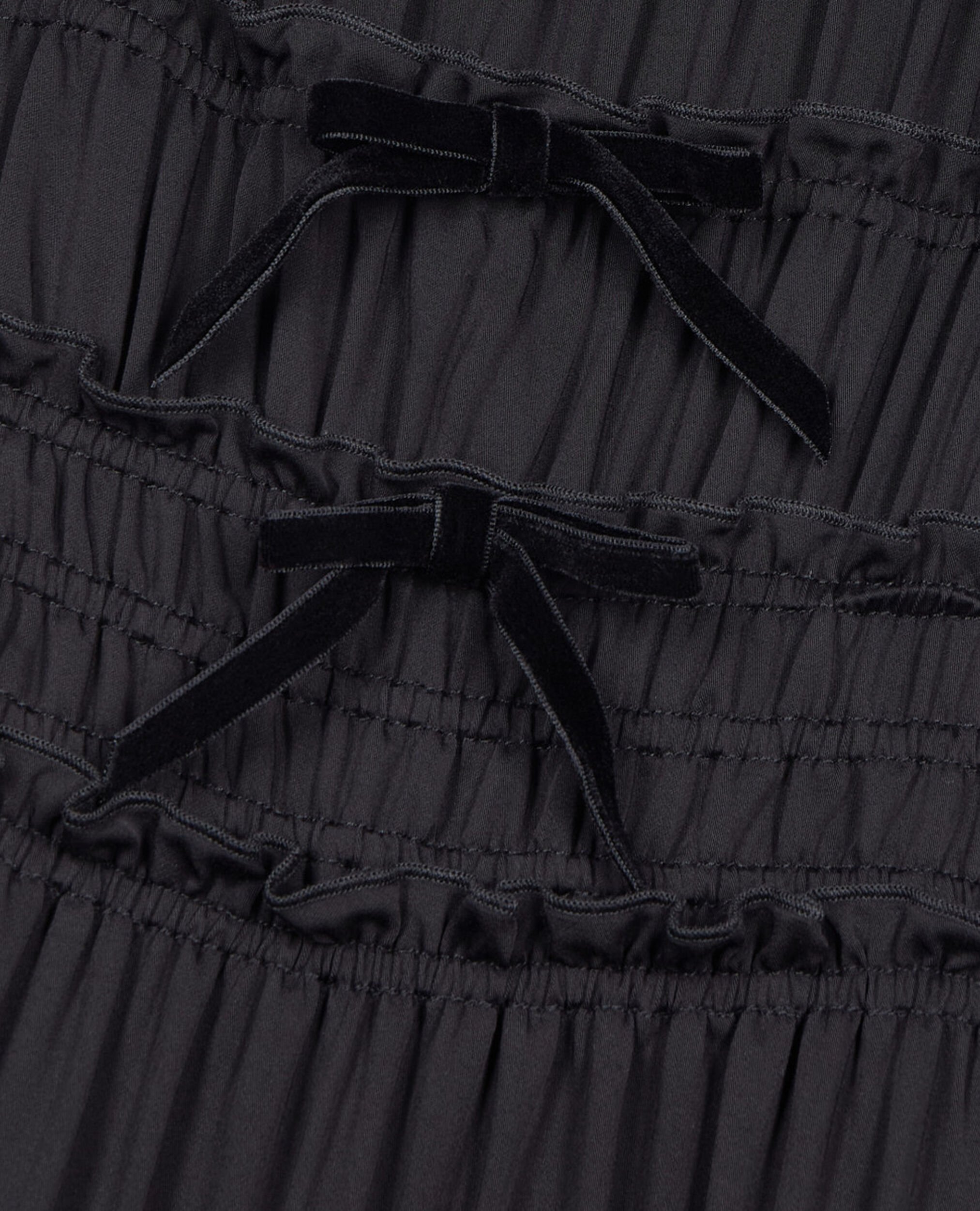 Robe courte avec nœuds noire, BLACK, hi-res image number null
