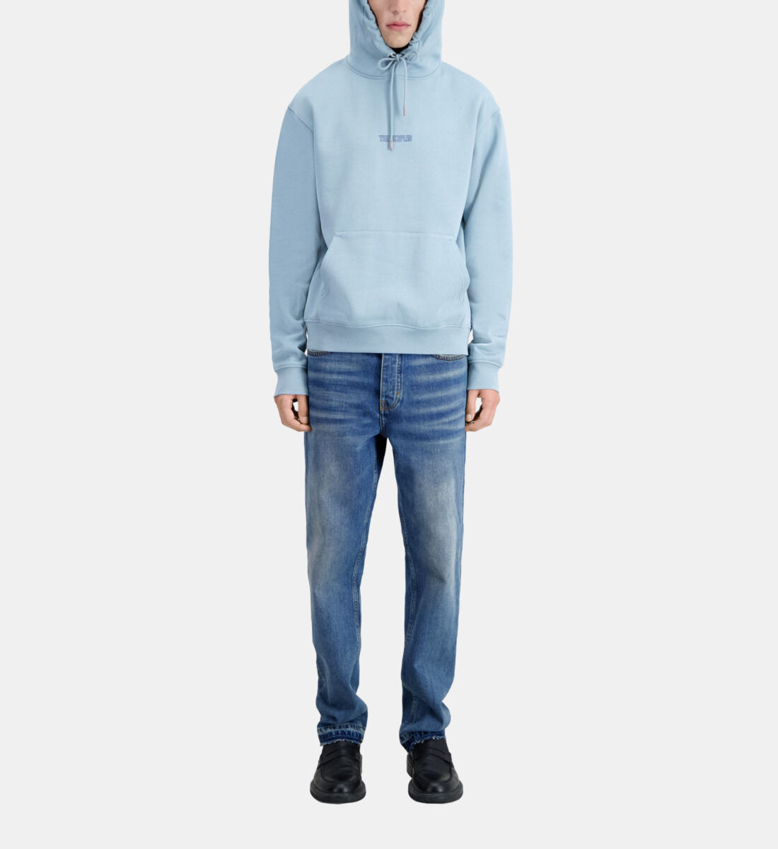 Men's Blue hoodie with logo