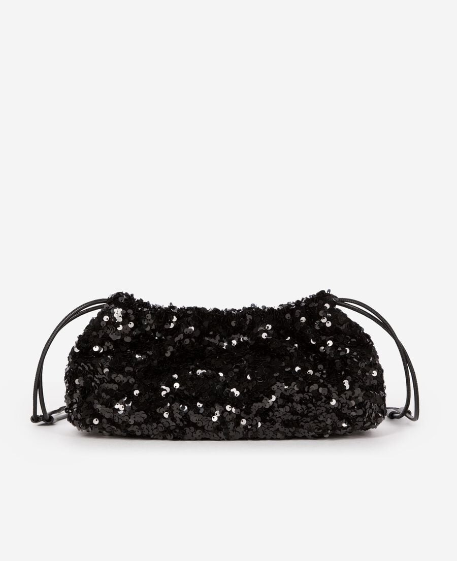 The Kooples F BLACK taylor black sequin bag