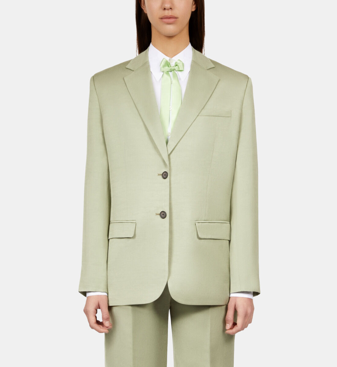 Light green linen suit jacket The Kooples