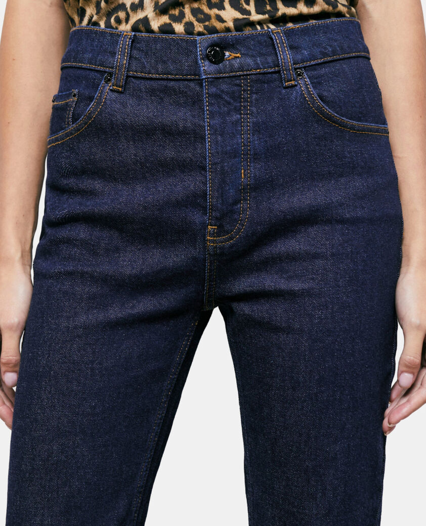 The Kooples FEMME BLUE BRUT jean flare bleu foncé