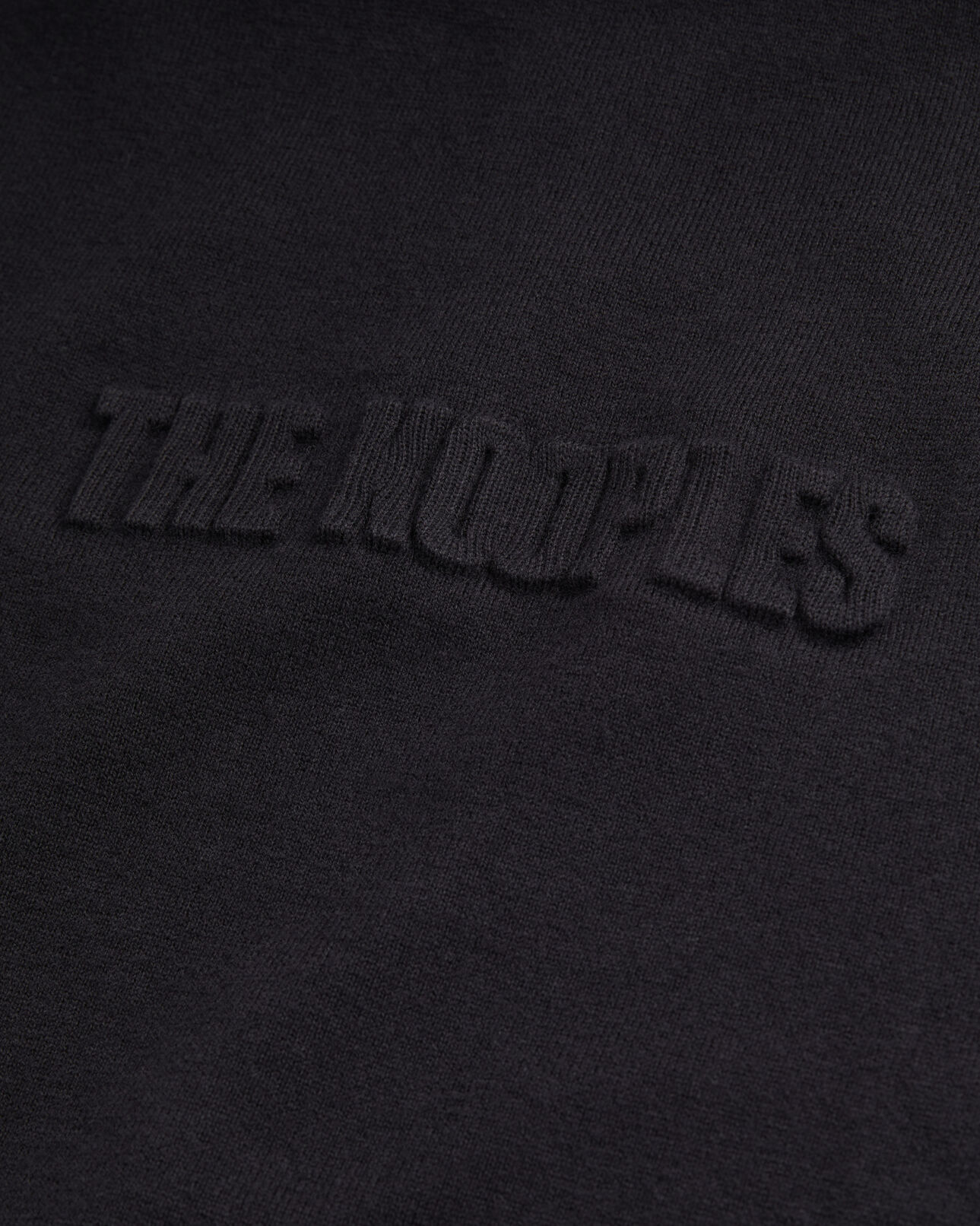 The Kooples HOMME BLACK pull noir avec logo debossé