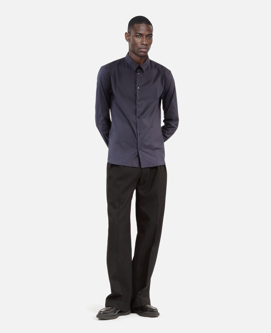 The Kooples MEN NAVY navy blue poplin shirt