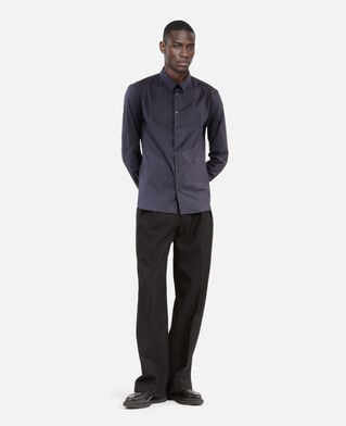 The Kooples MEN NAVY navy blue poplin shirt