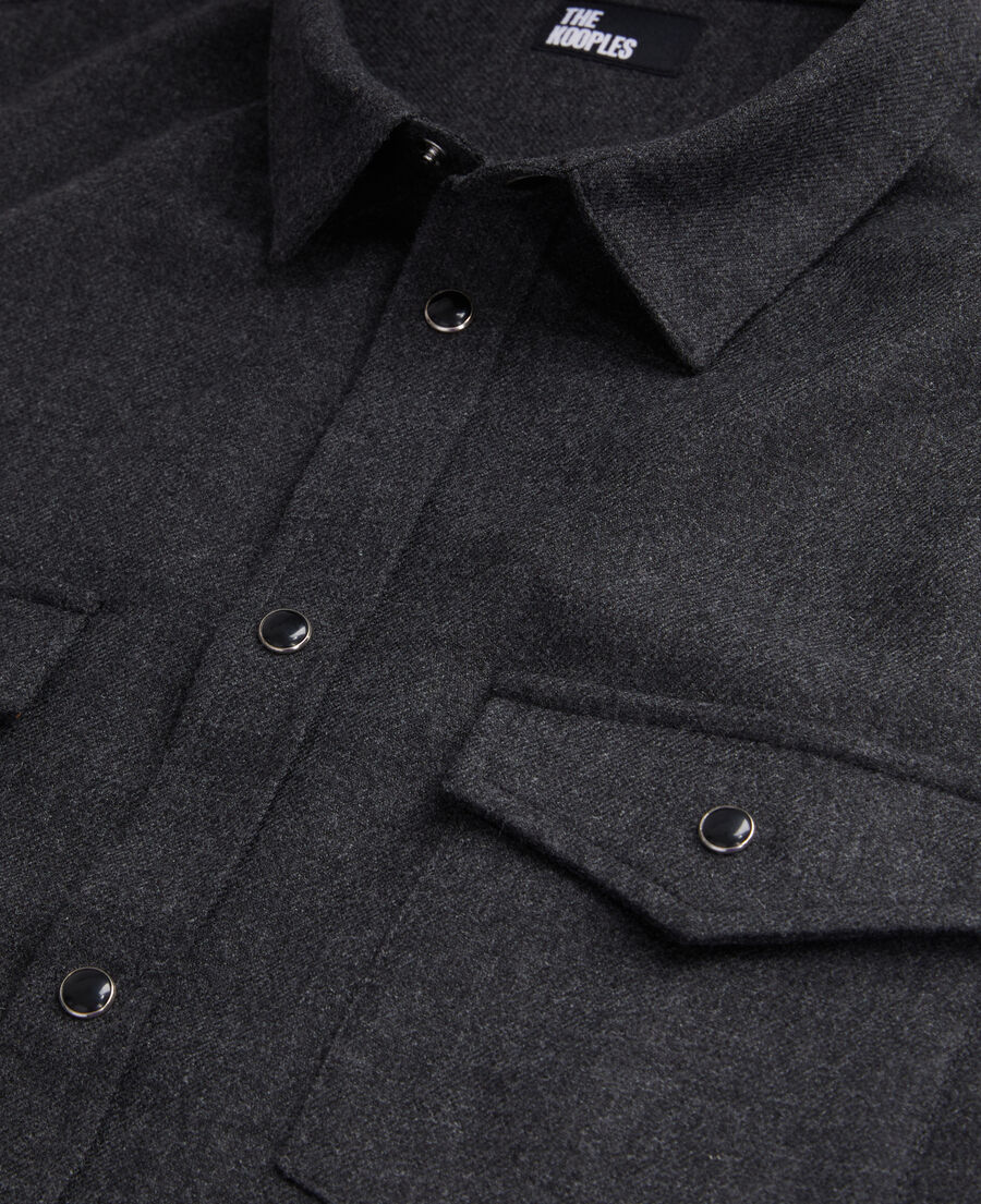grey flannel shirt