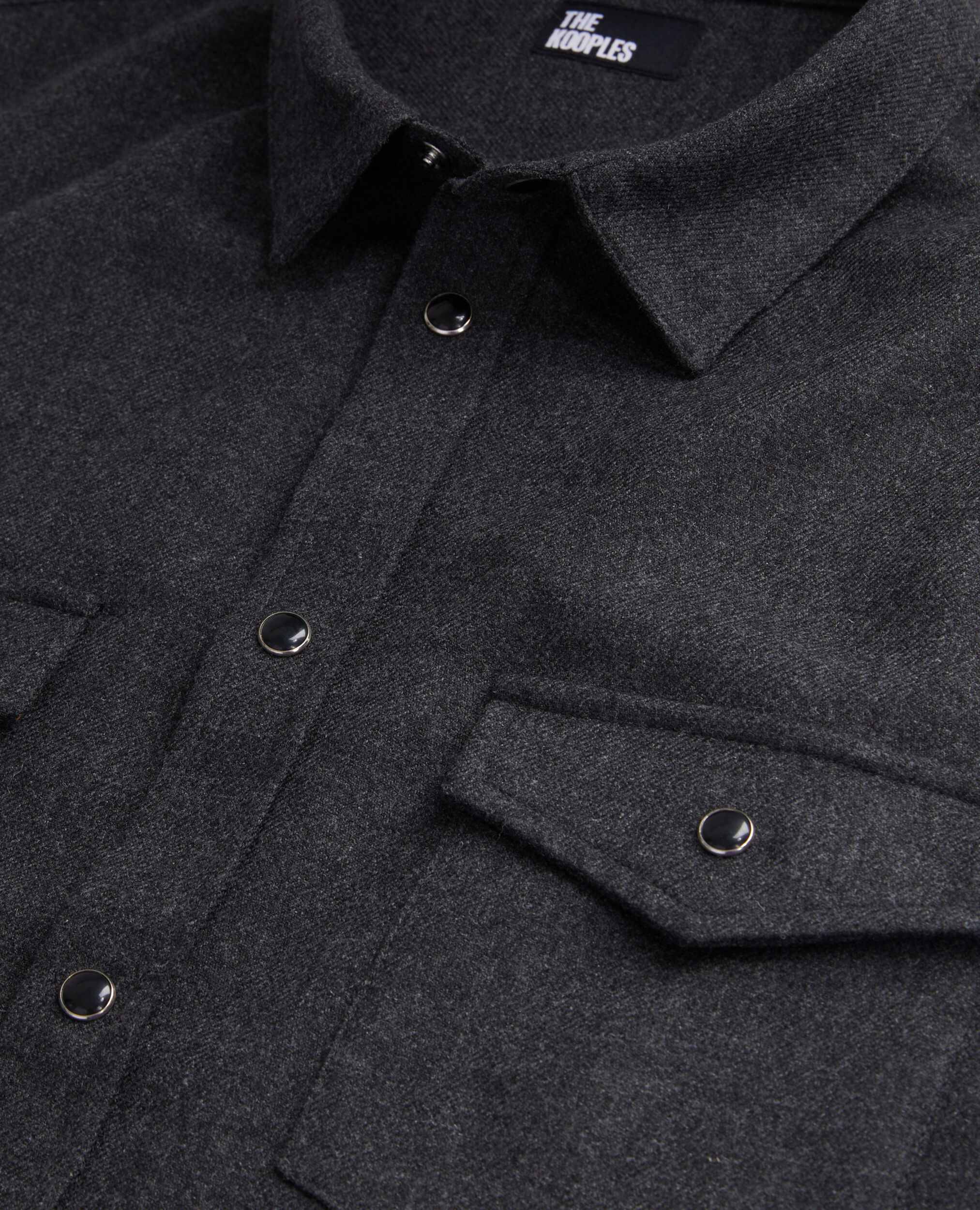 Grey flannel shirt, GREY, hi-res image number null