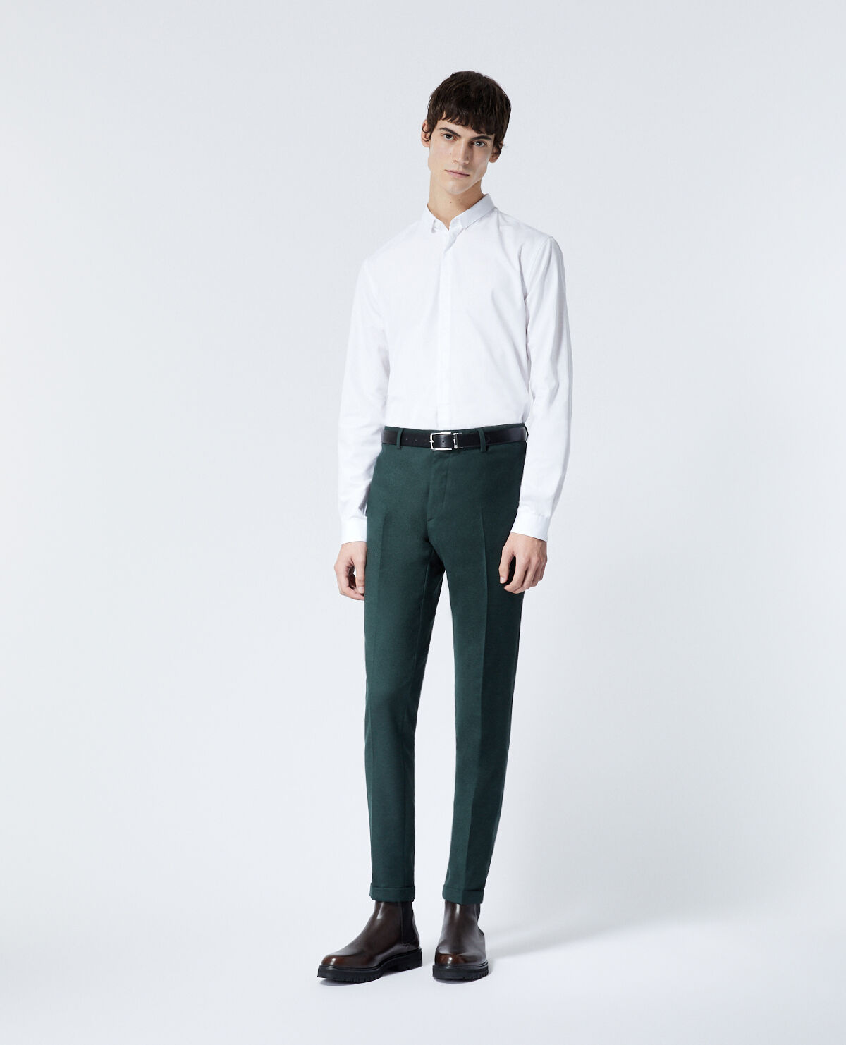 Be Beau Green Suit Trousers - Matalan