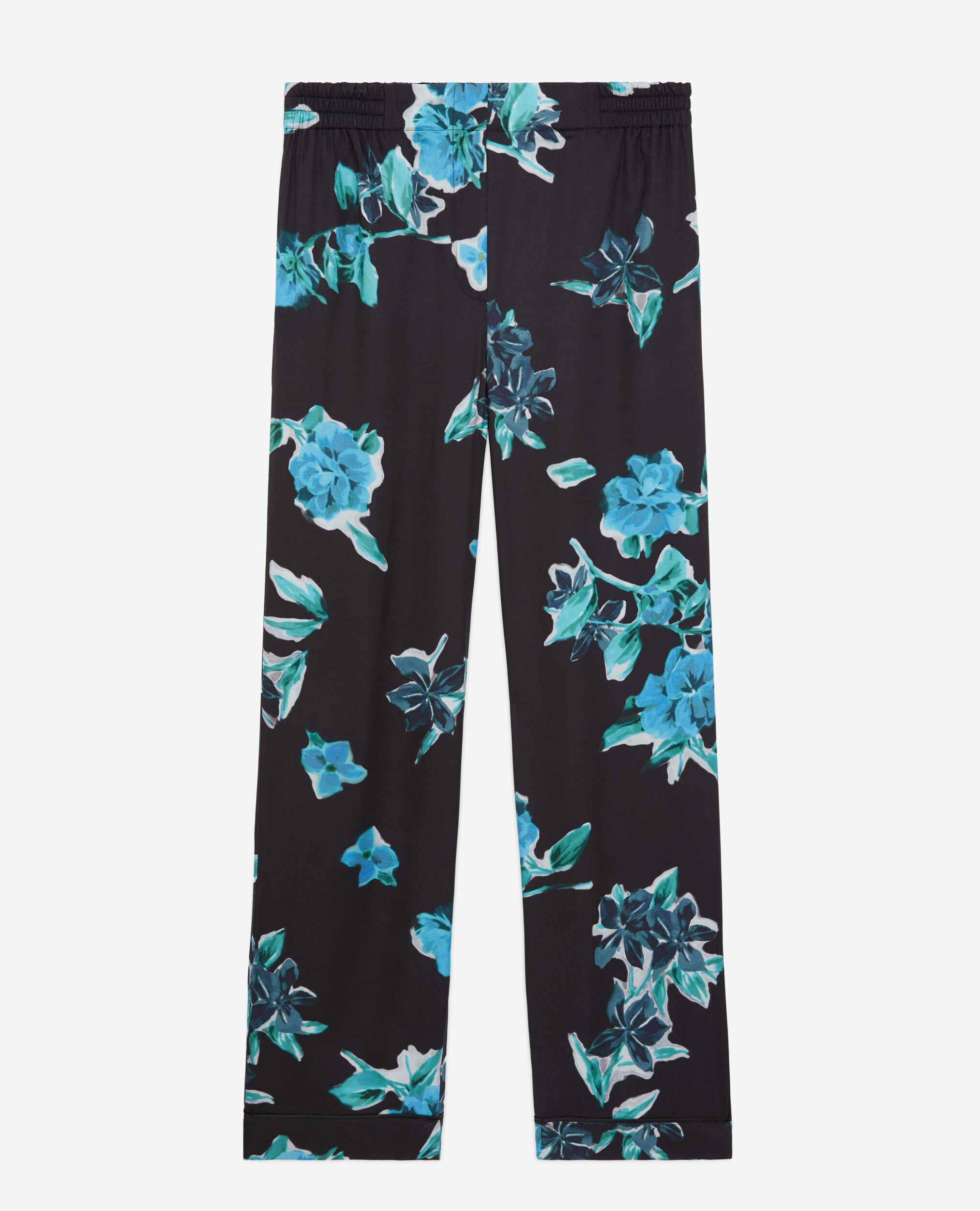 Pantalon imprimé, BLACK BLUE, hi-res image number null