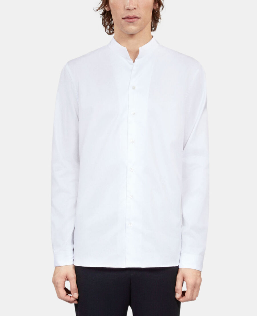The Kooples H WHITE white twill formal shirt