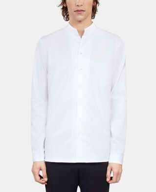 The Kooples H WHITE white twill formal shirt