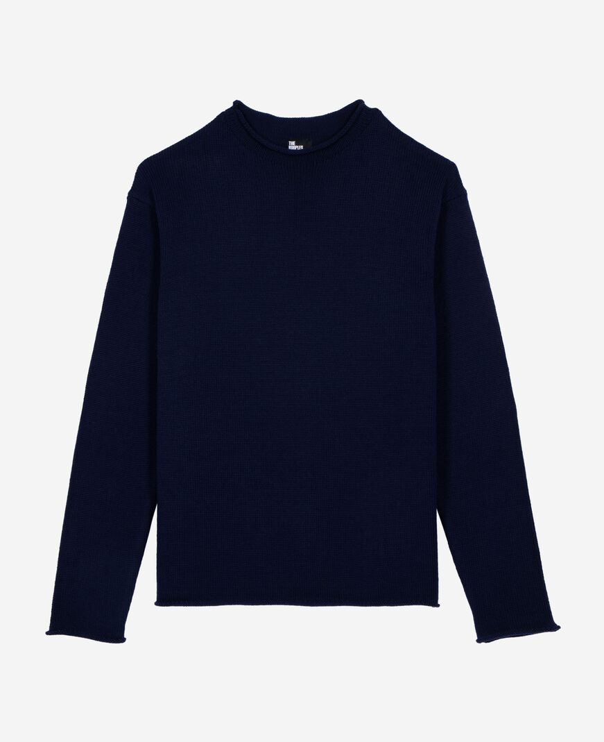The Kooples HOMME DARK NAVY pull en laine marine