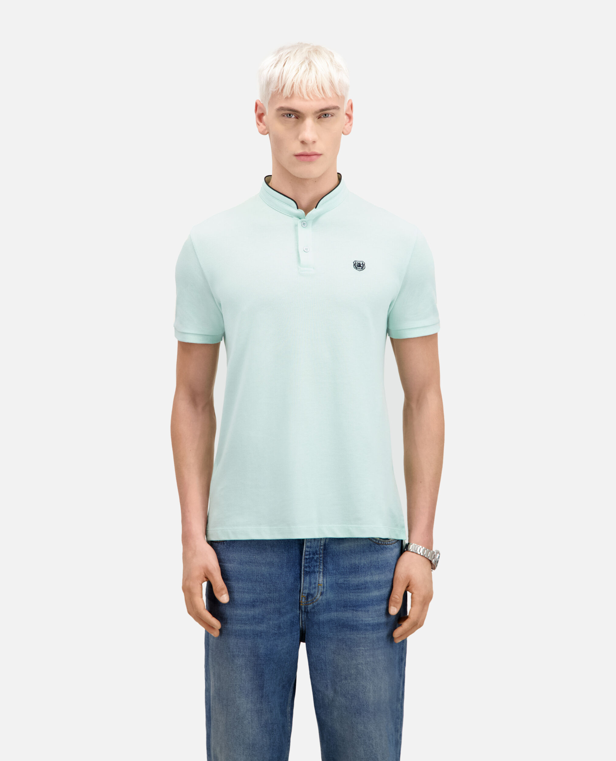 Camisa polo verde algodón, OCEAN, hi-res image number null