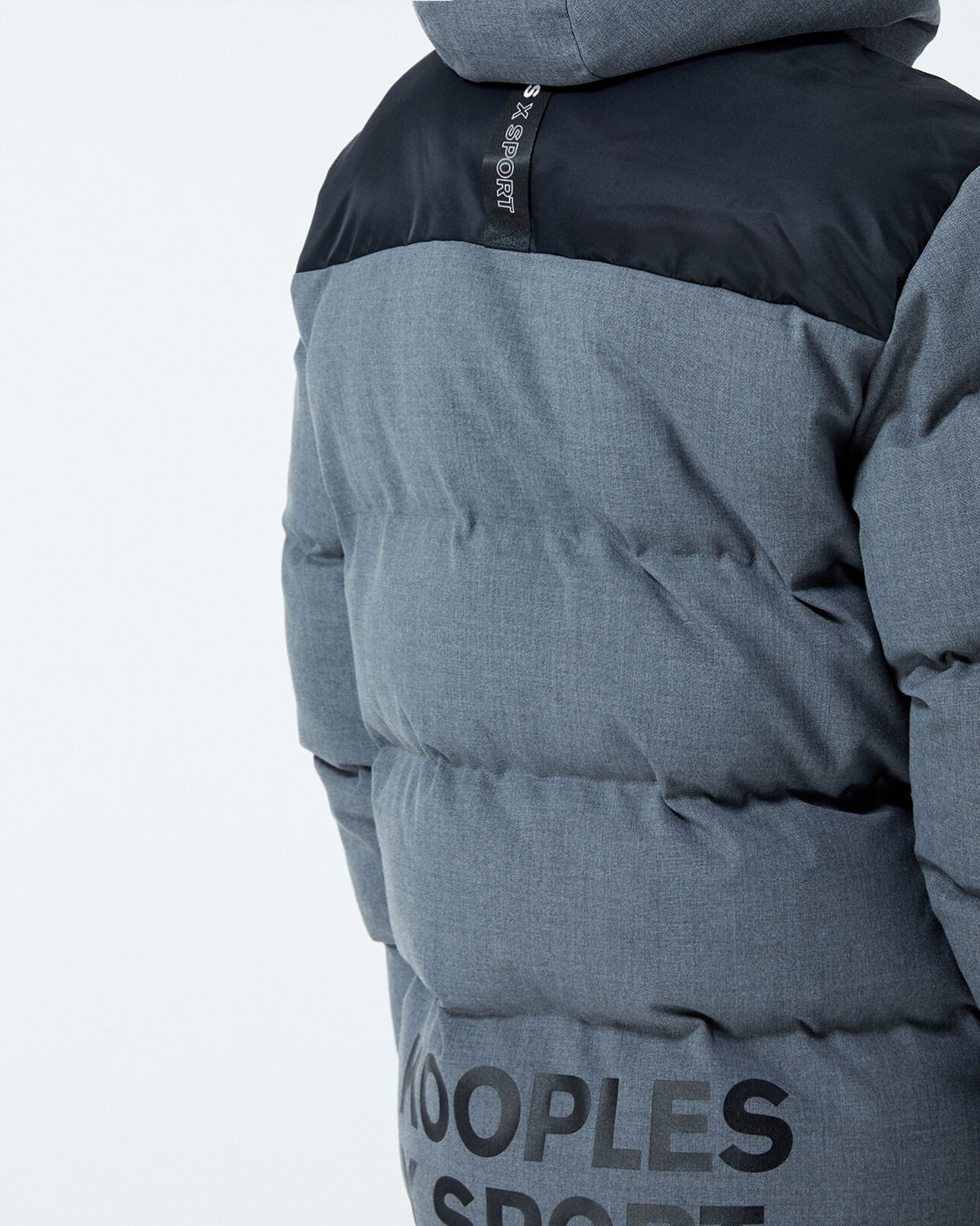 The Kooples HOMME ANTHRACITE doudoune matelassée gris anthracite