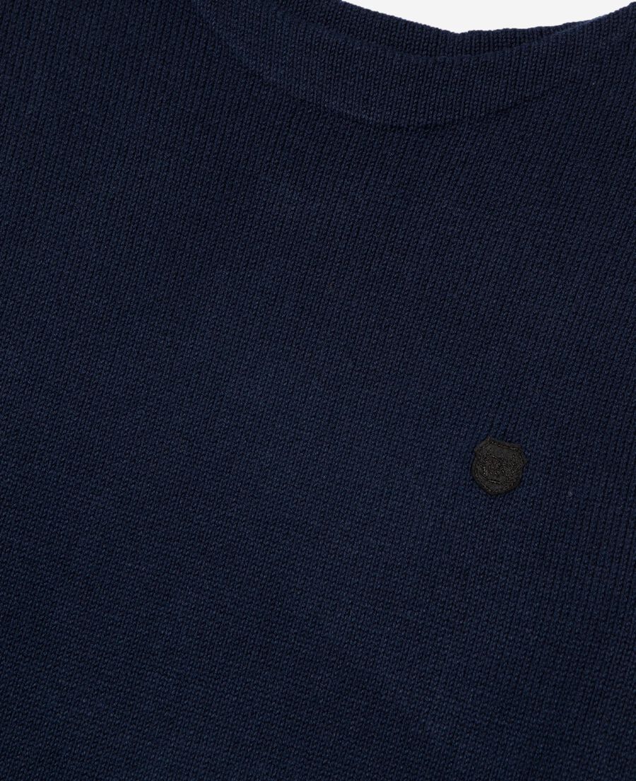 The Kooples MEN NAVY navy boat-neck sweater