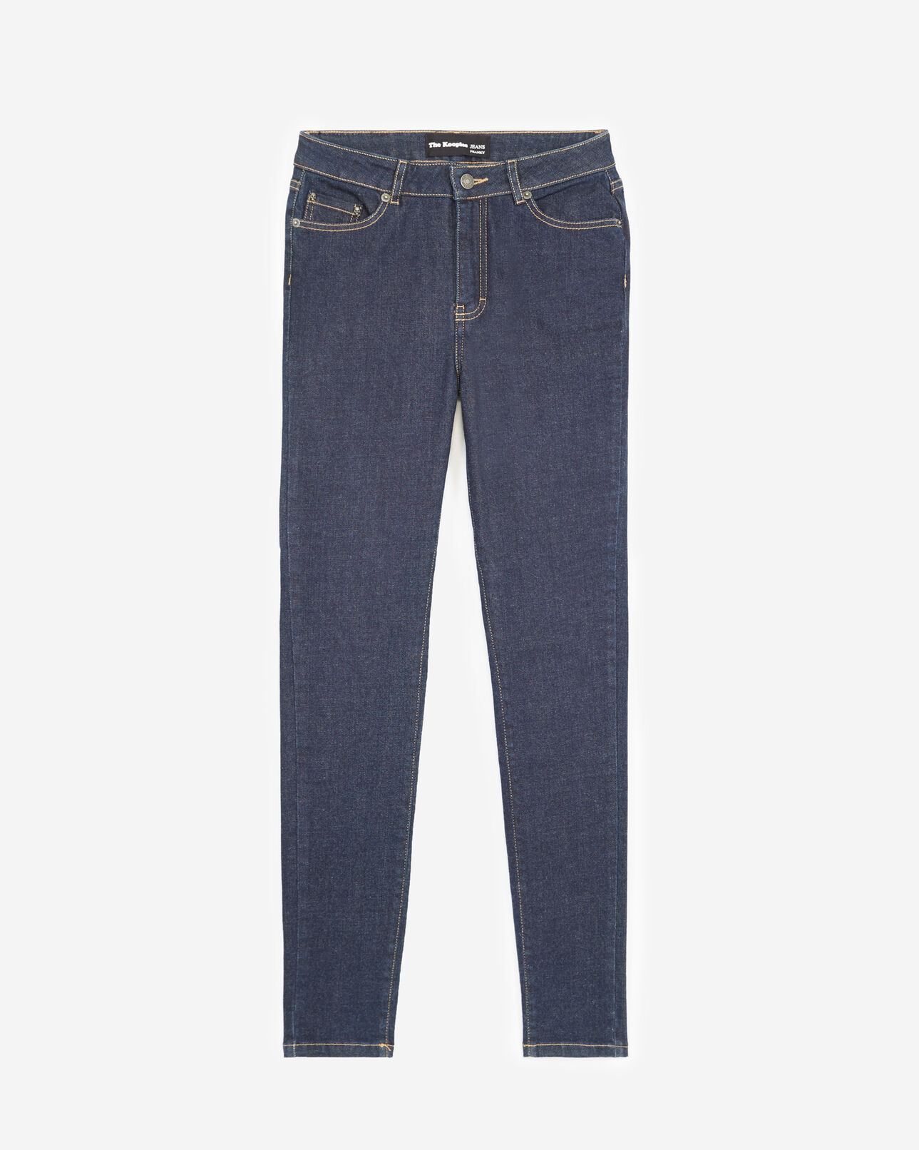 The Kooples DAMEN DARK BLUE dunkelblaue jeans im cropped-stil