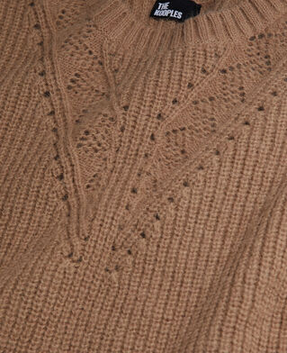 The Kooples FEMME BROWN-BEIGE pull camel en laine mélangée