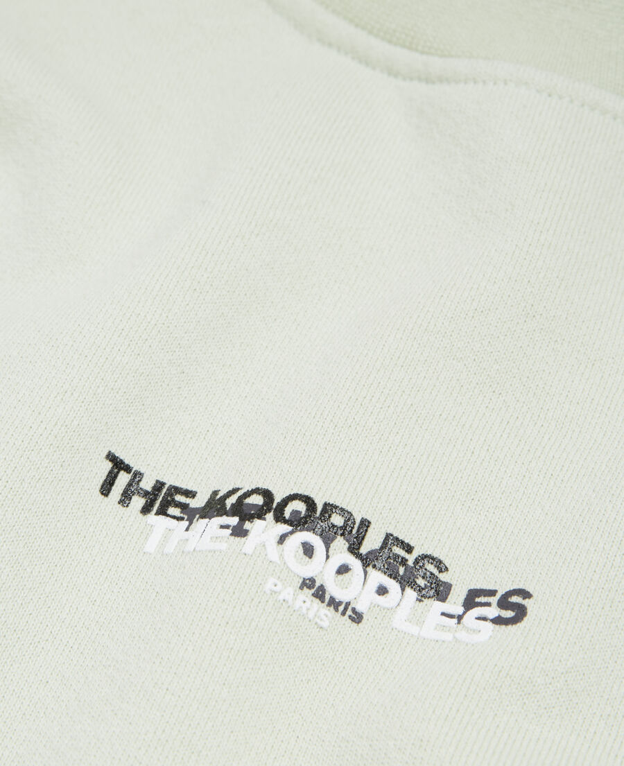 sweatshirt mintgrün dreifach-logo