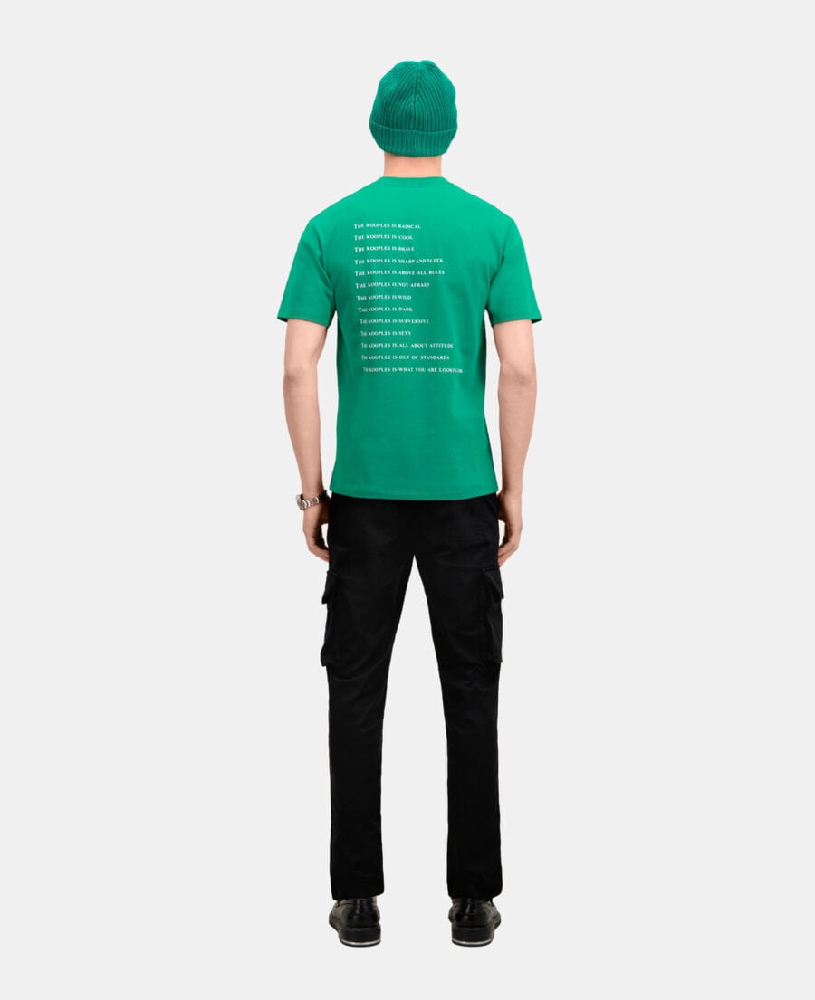 The Kooples HERREN FOREST grünes t-shirt herren „what is“