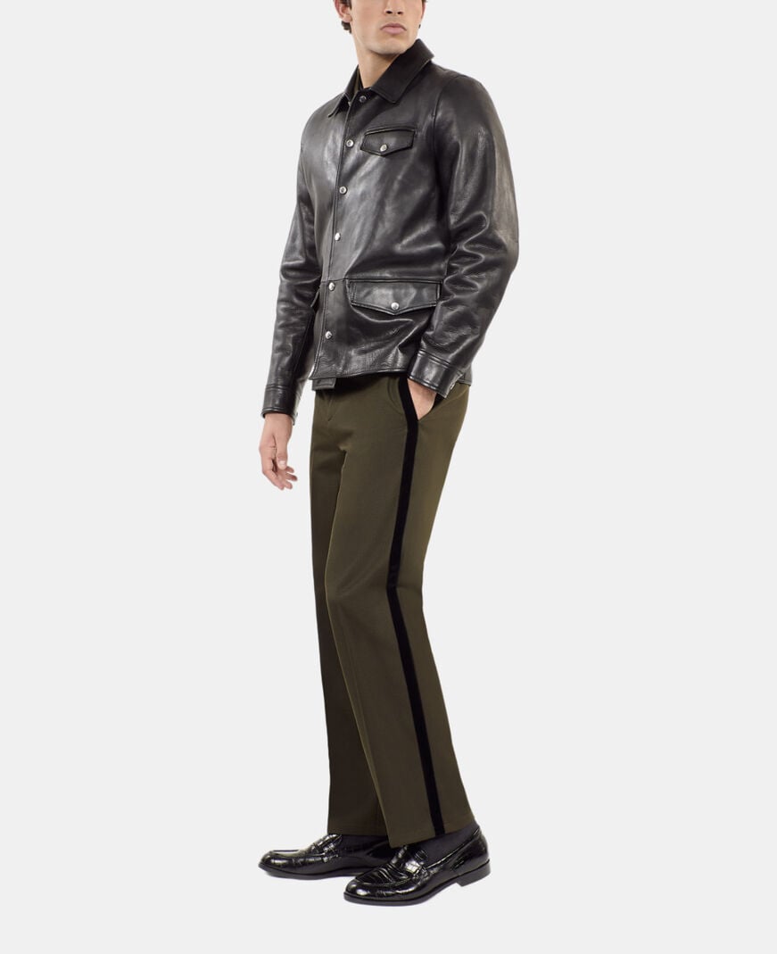 The Kooples HERREN BLACK schwarze lederjacke