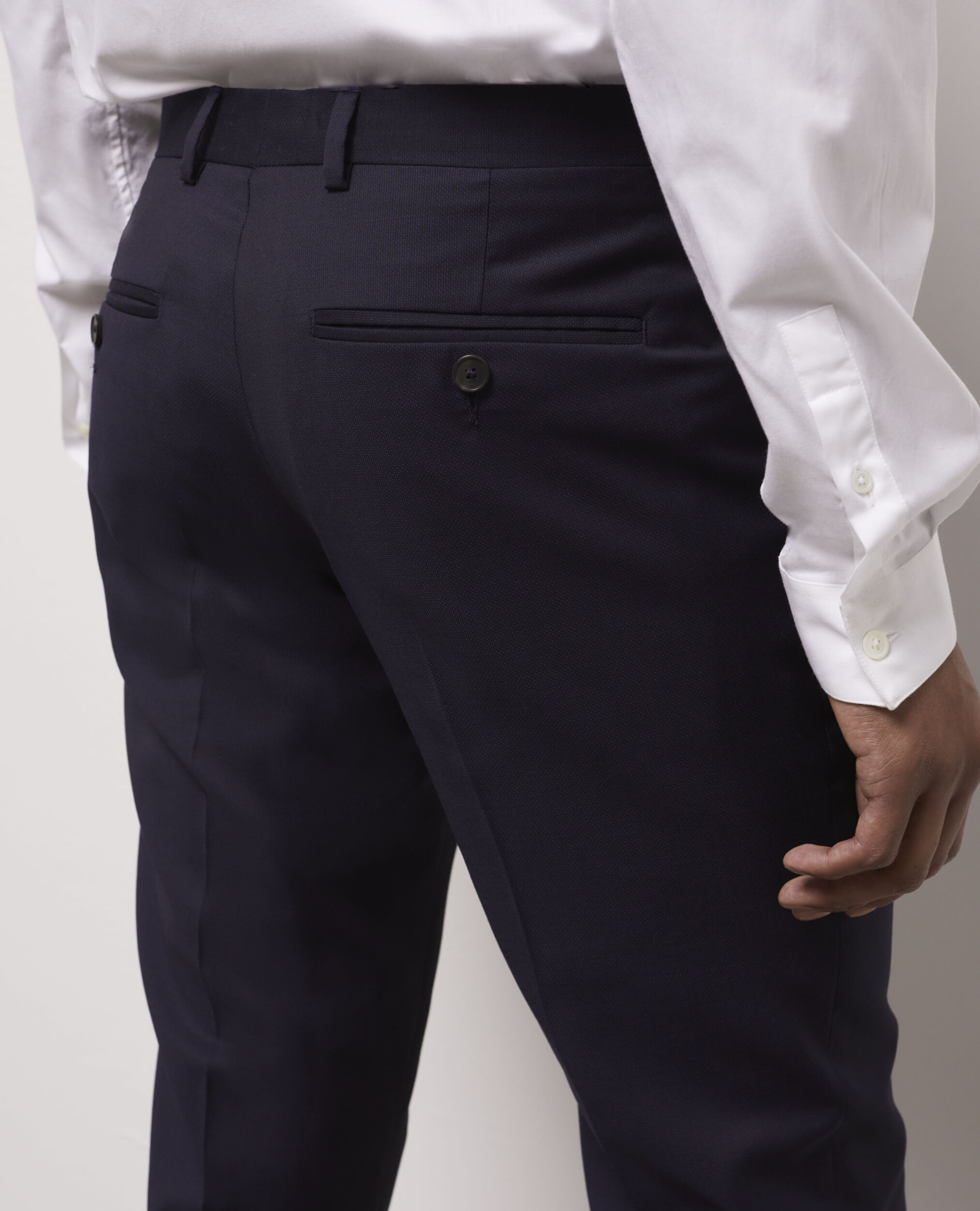 Navy blue suit pants, NAVY, hi-res image number null