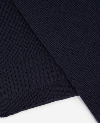The Kooples M DARK BLUE blue wool scarf