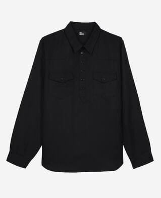 The Kooples HOMME BLACK chemise style polo noire