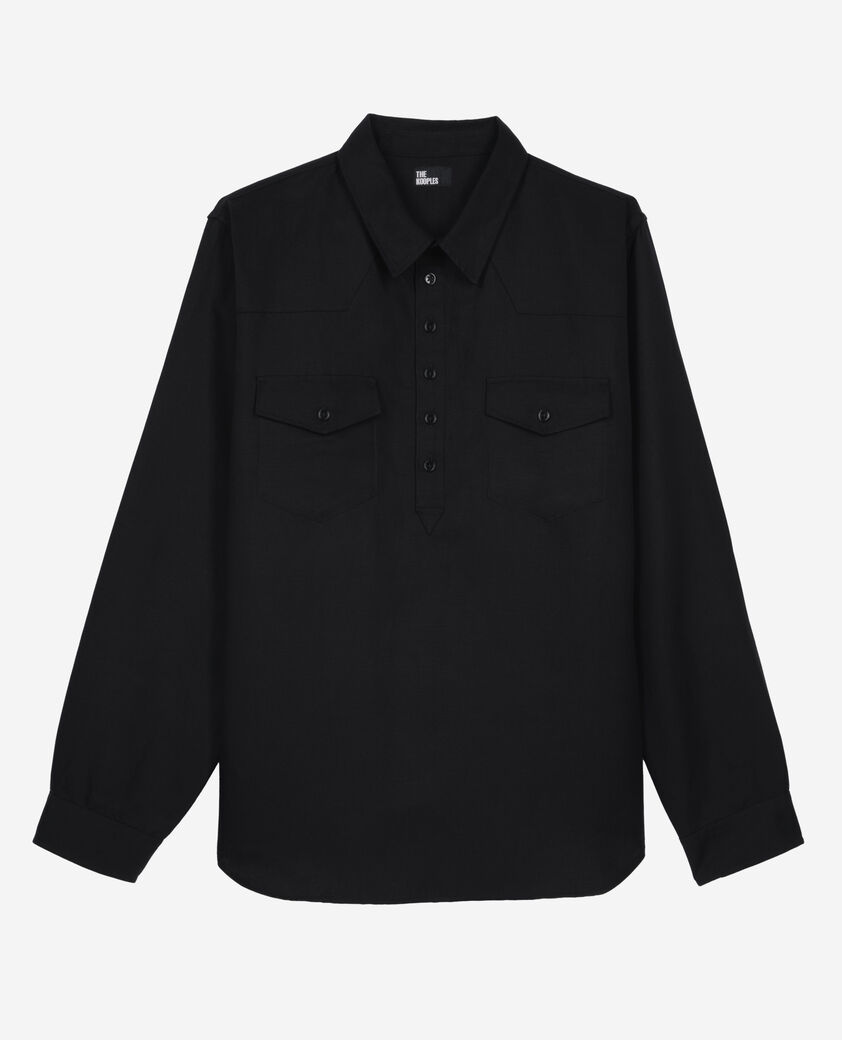 The Kooples MEN BLACK black polo shirt