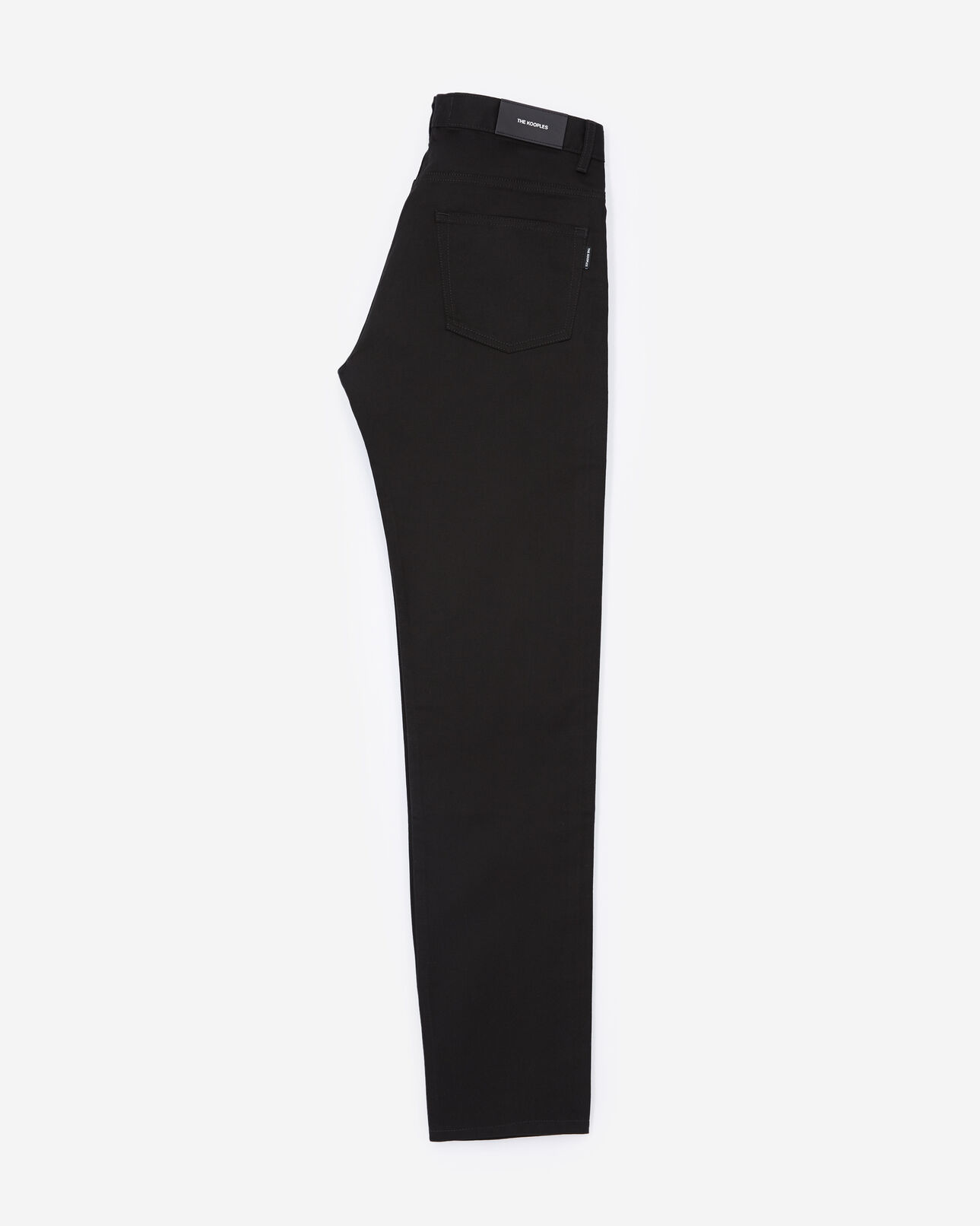 The Kooples HOMME BLACK jean noir brut coupe slim taper