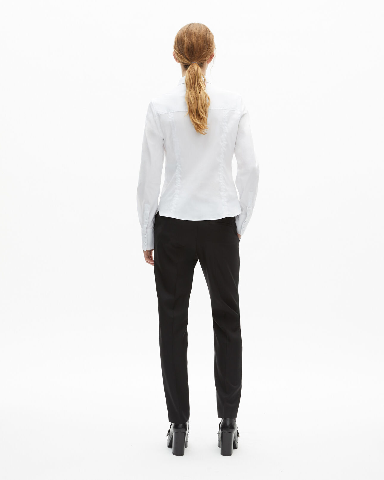 The Kooples WOMEN WHITE white poplin shirt