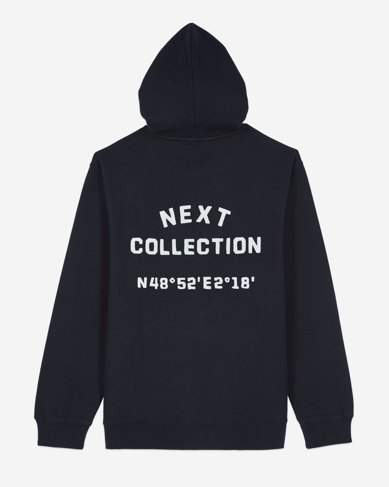The Kooples MEN BLACK WASHED black logo hoodie