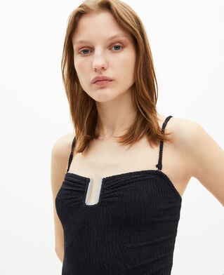 The Kooples WOMEN BLACK the kooples x luz one-piece strapless black swimsuit