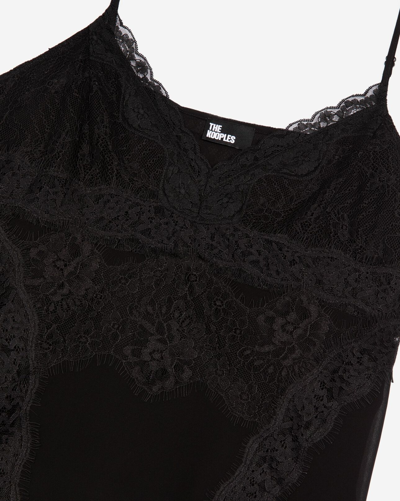The Kooples WOMEN BLACK black lace camisole